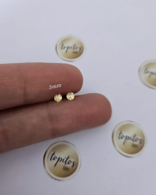 Topos soles 3mm diamantados