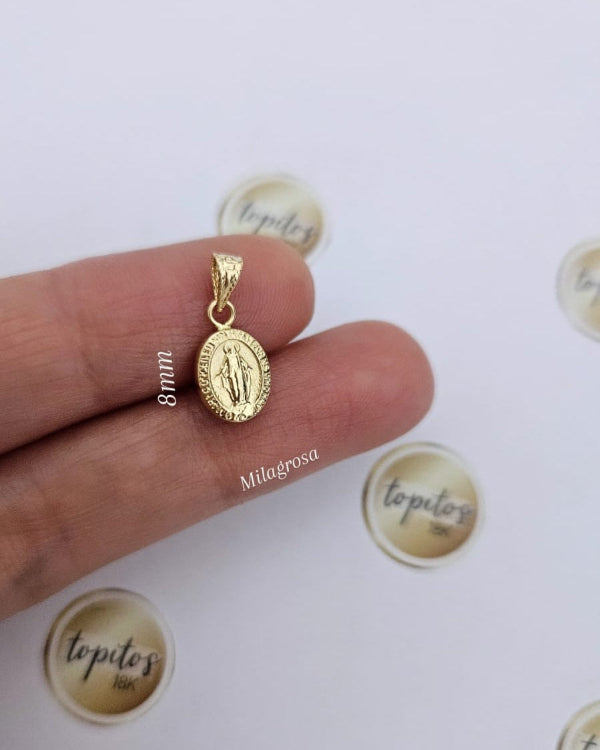 Dije Virgen Milagrosa pequeño 8mm