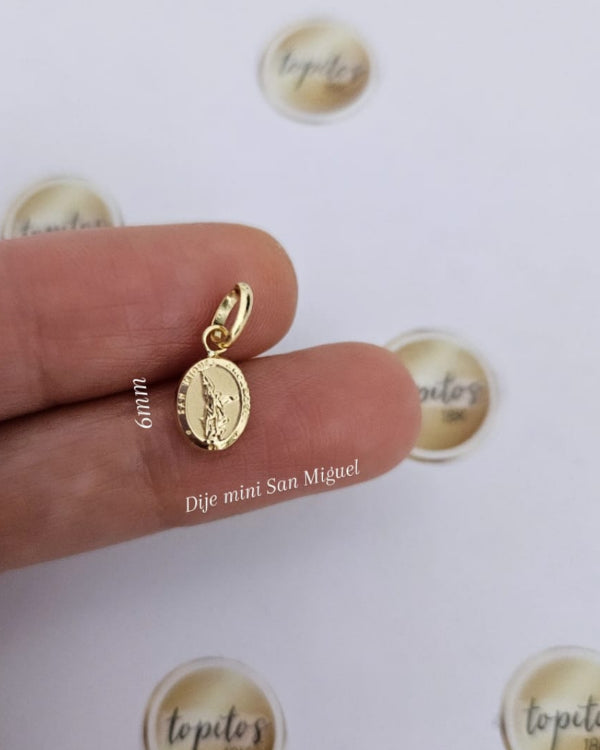 Dije mini San Miguel Arcangel 6mm