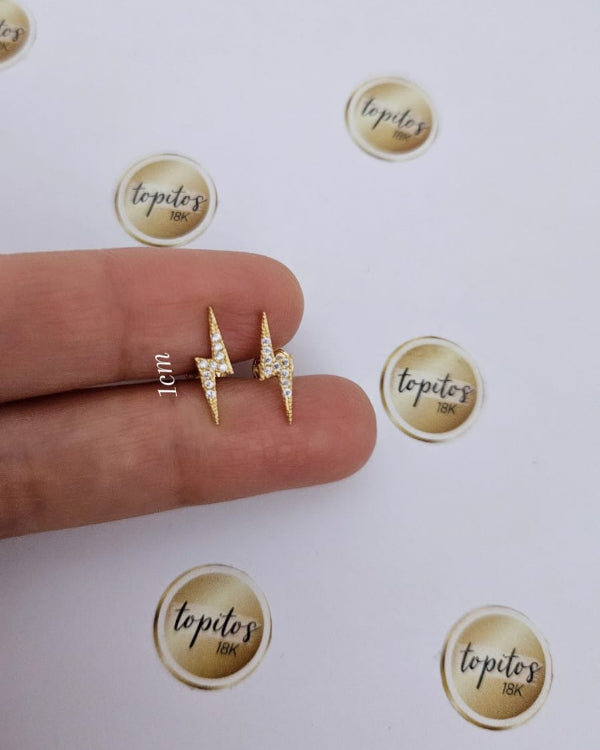 Topos Rayos 1cm zircones