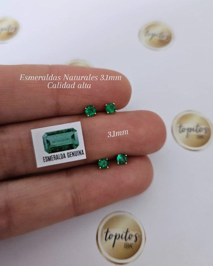 Topos Esmeraldas Naturales 3.1 mm