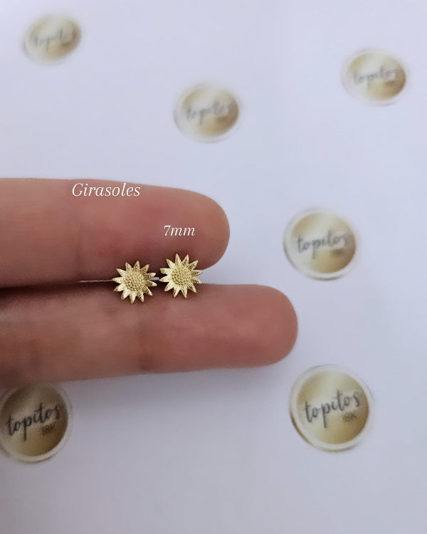 Topos Flores Girasoles 7mm