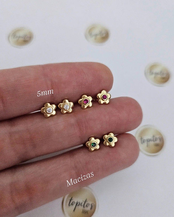 Topos Flores 5mm macizas
