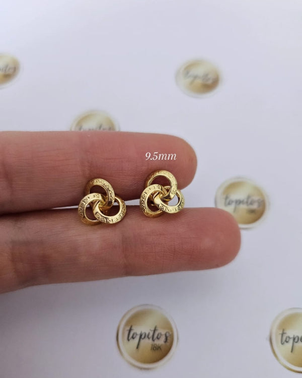 Topos Nudos 9.5mm grabados