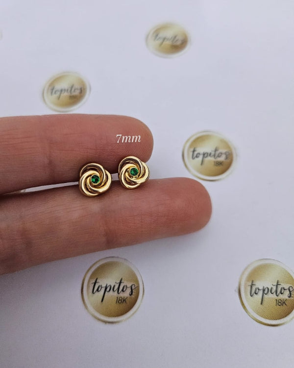 Topos Rosas 7mm macizas