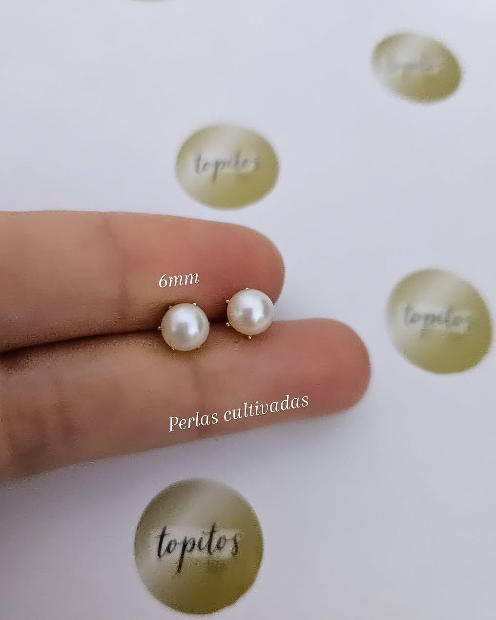 Topos Perlas cultivadas 6mm