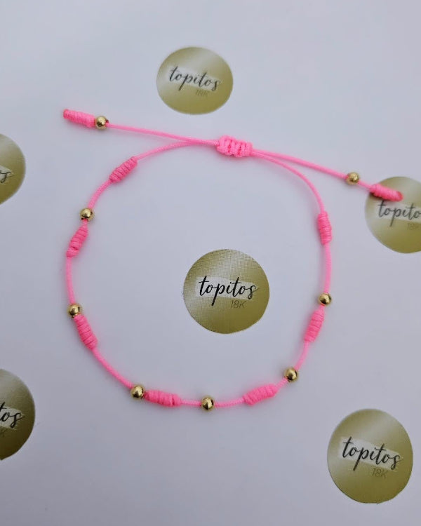 Puslera 7 nudos con bolas 3mm lisas