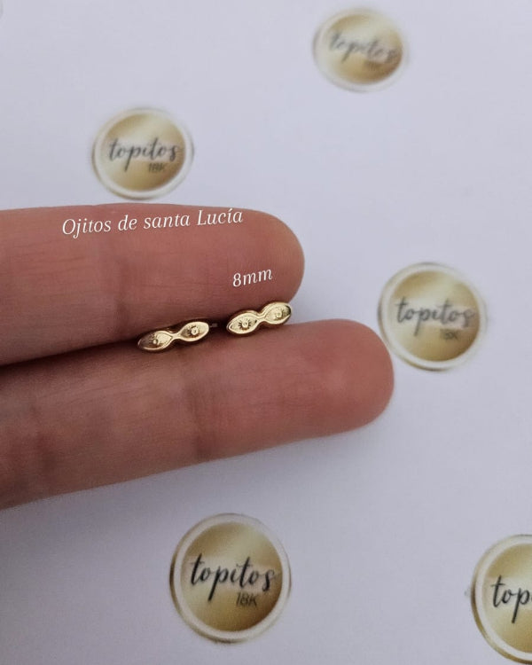 Topos ojitos de santa Lucía 8mm