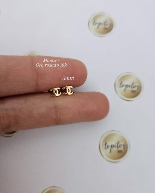 Topos Chan 5mm Oro Rosado 18k