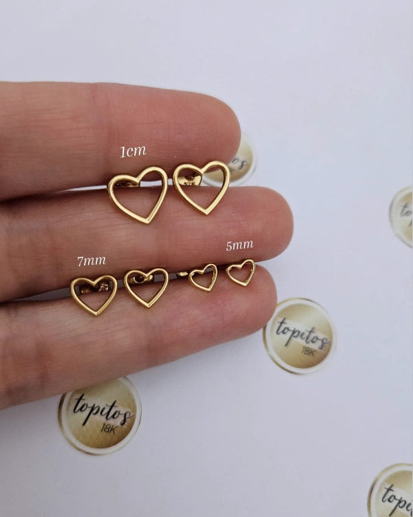Topos Corazones macizos silueta