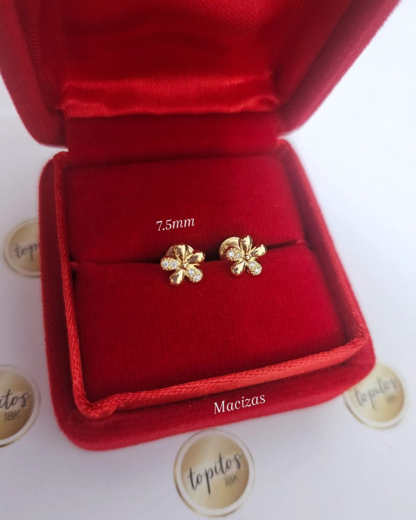 Topos Flores 7.5mm macizas