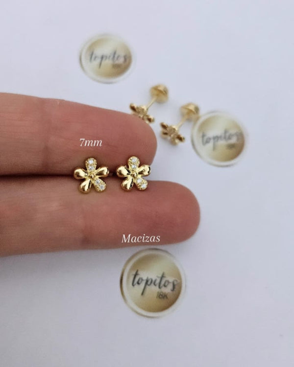 Topos Flores 7mm macizas