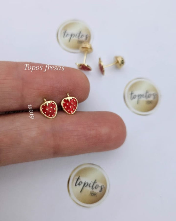 Topos Fresas 6mm macizas