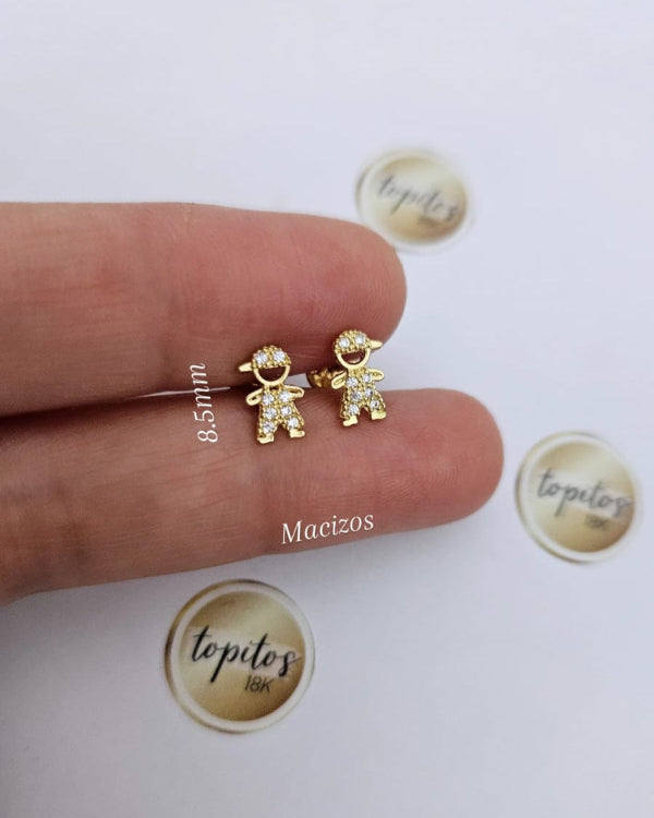 Topos Niños 8.5mm macizos
