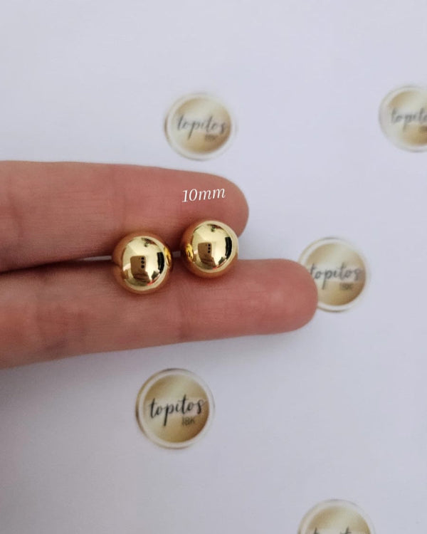 Topos bola 10mm, Oro amarillo