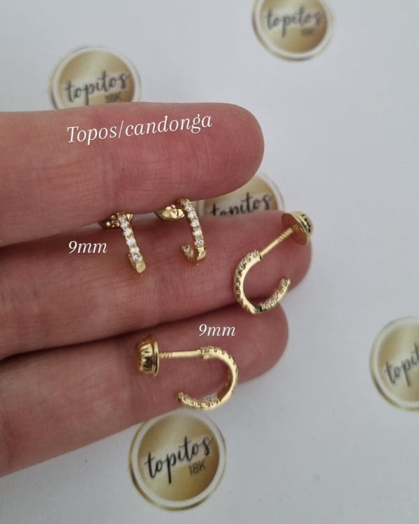 Topos-candongas 9mm macizos