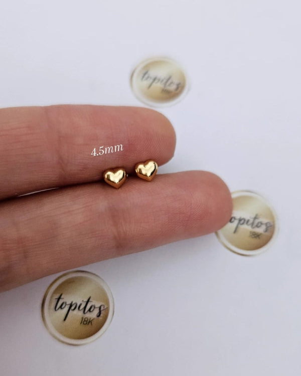 Topos corazones lisos 4.5mm