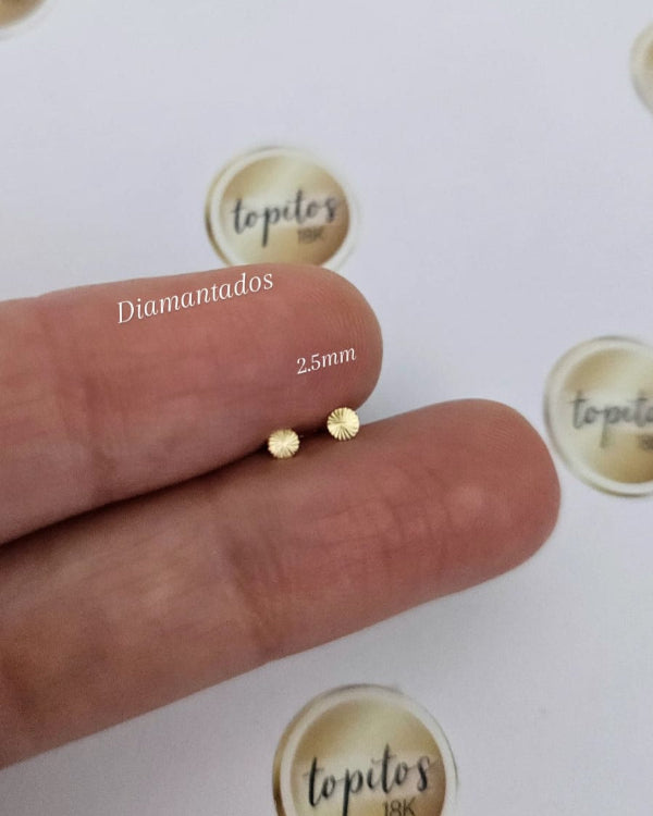 Topos mini discos 2.5mm diamantados