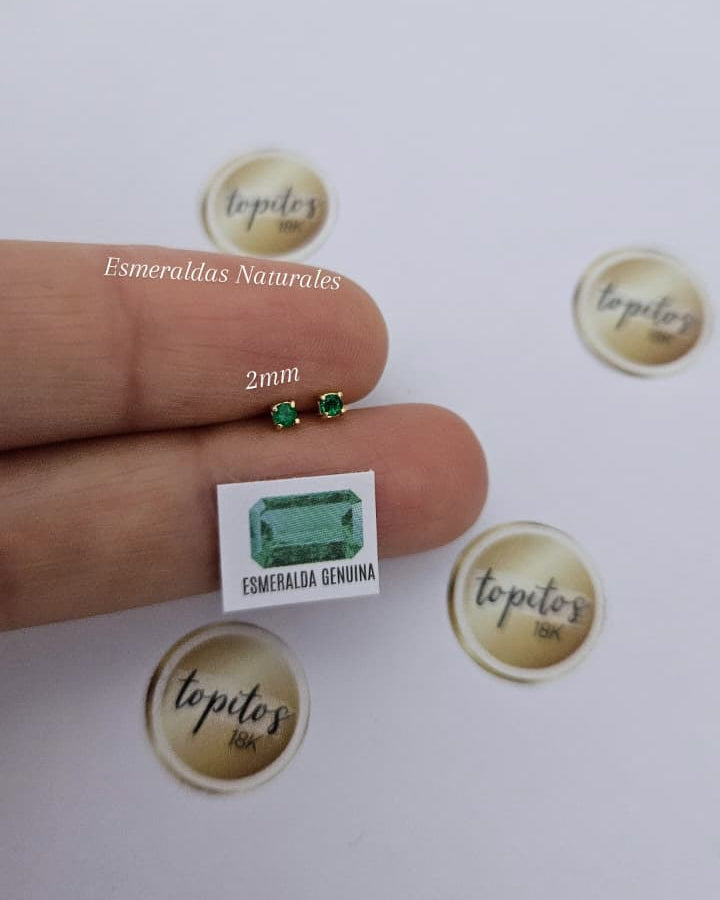 Topos Esmeraldas Naturales 2mm