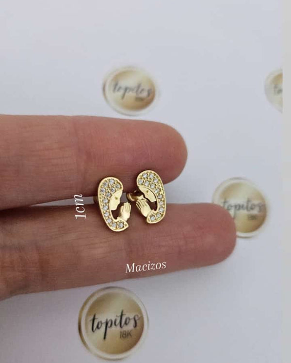 Topos Virgen Niña María 1cm macizos