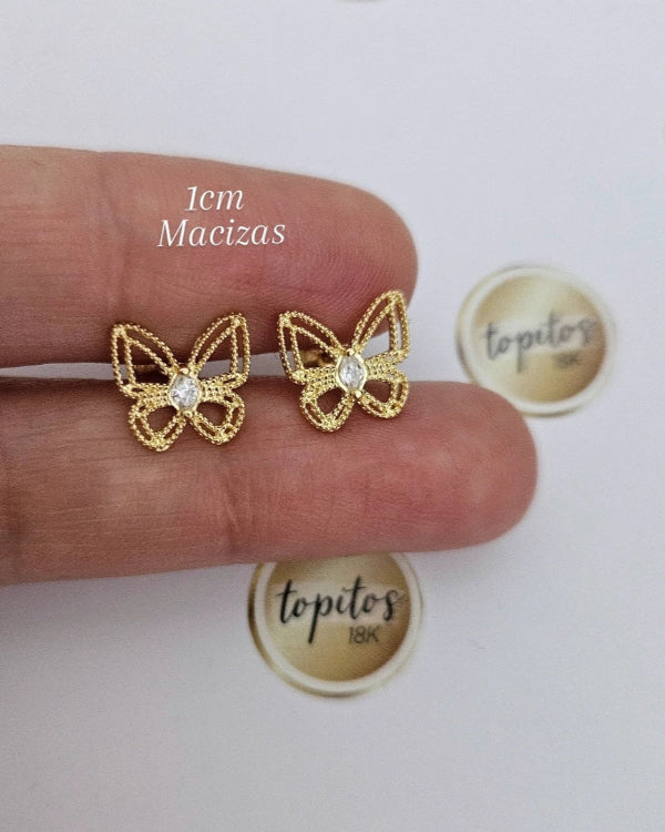 Topos Mariposas 1cm macizas