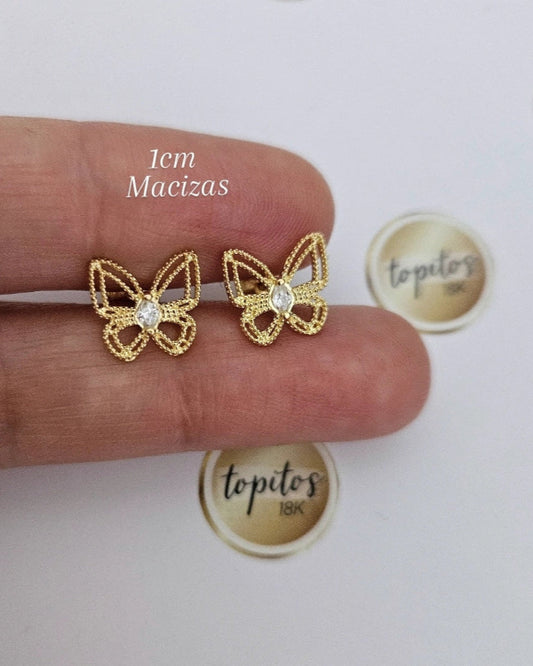 Topos Mariposas 1cm macizas