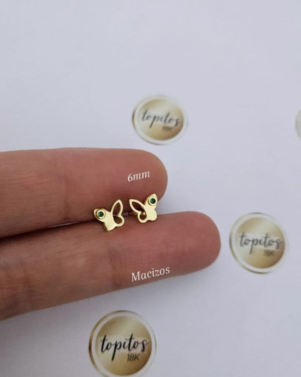 Topos Mariposas 6mm macizas