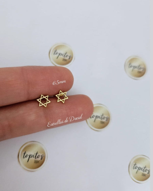 Topos Estrellas de David 6.5mm