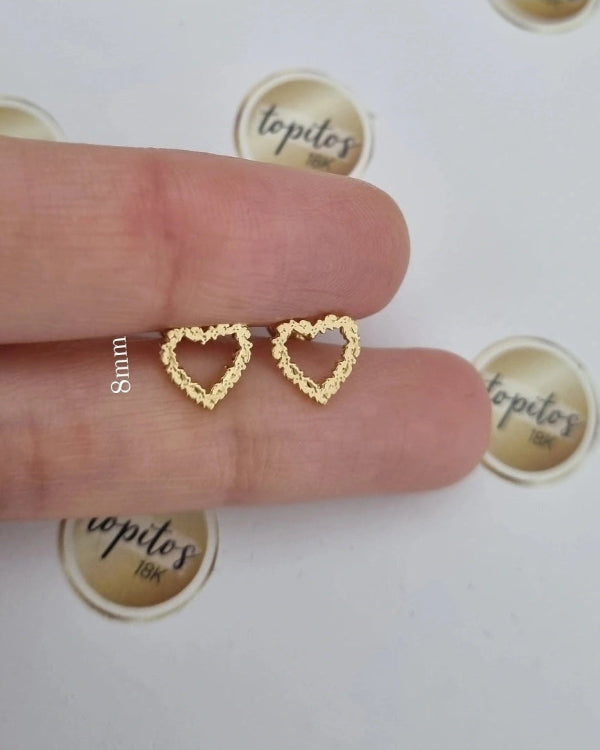 Topos Corazones Jardin macizos 8mm