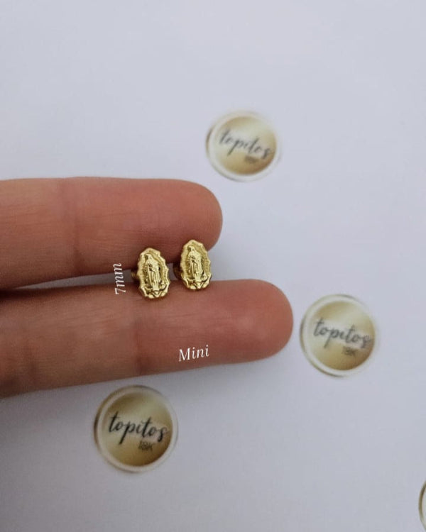 Topos Virgen Guadalupe mini 7mm silueta