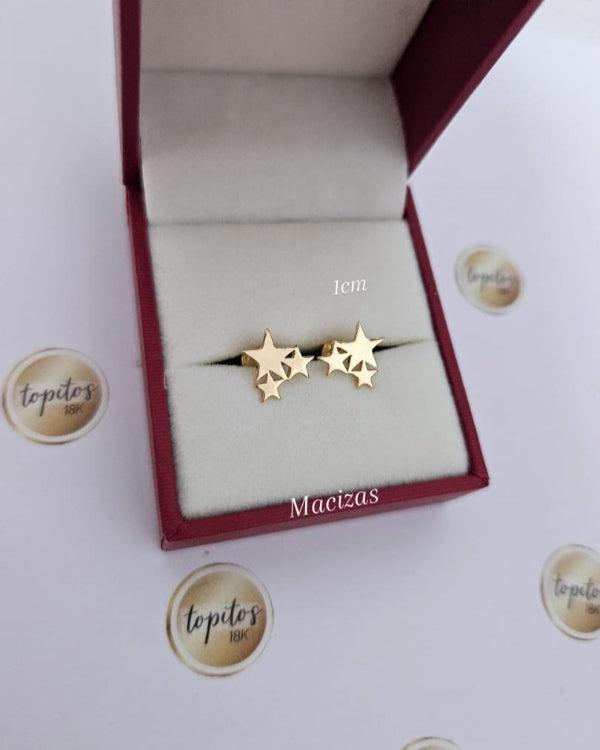 Topos Estrellas 1cm lisas macizas