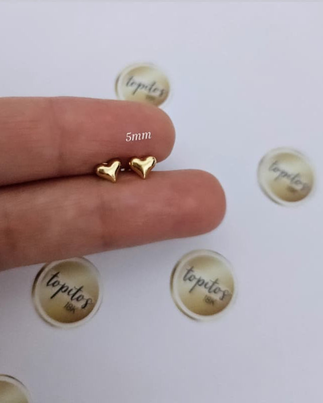 Topos Corazones 5mm lisos