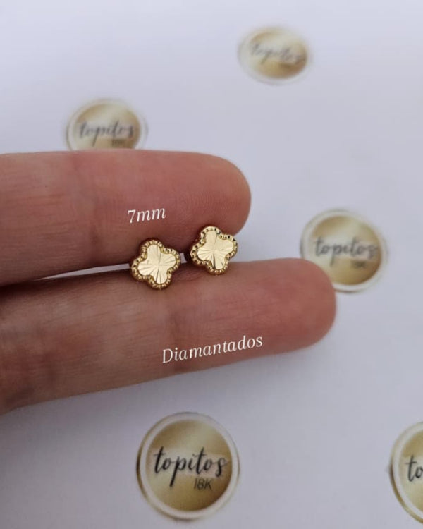 Topos trebol VC 7mm diamantados