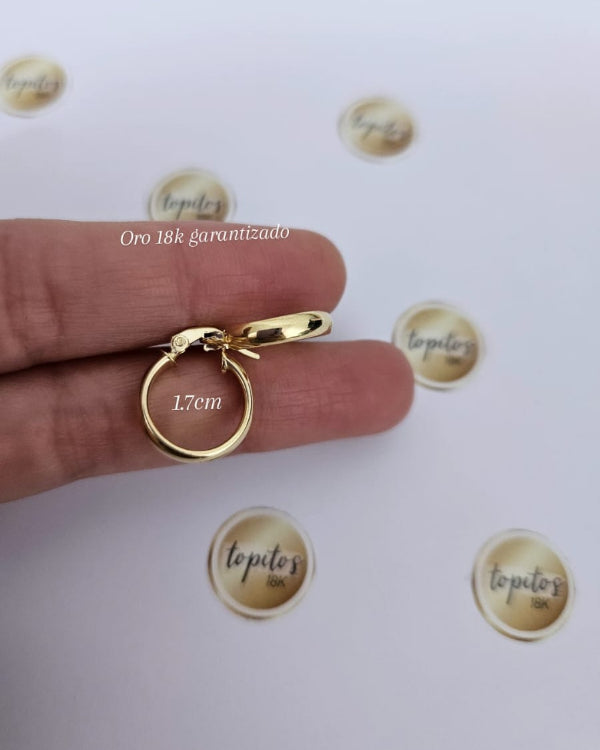 Candongas lisas 1.7cm