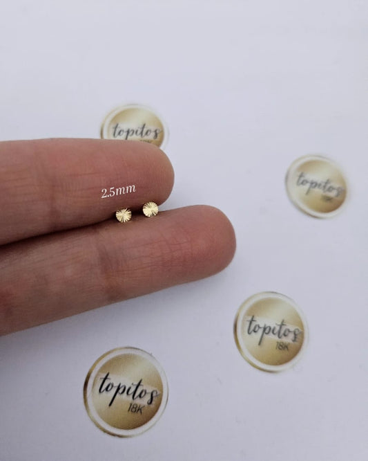 Topos soles 2.5mm diamantados