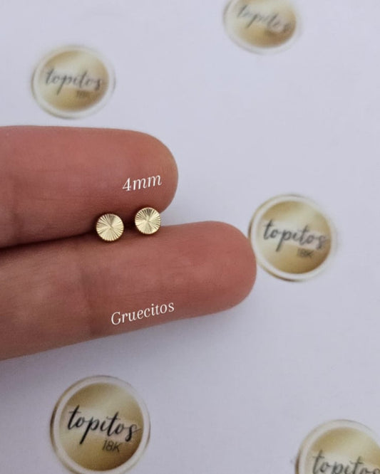 Topos botones 4mm diamantados