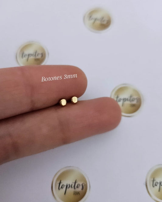 Topos mini botones 3mm lisos