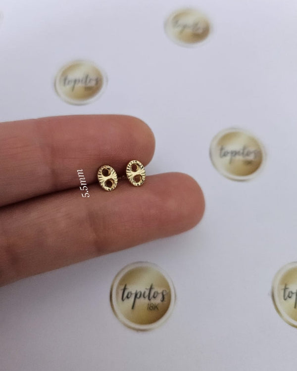 Topos Gucc 5.5mm diamatados