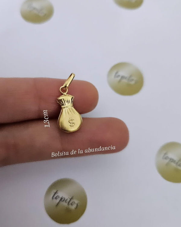 Dije bolsita de la abundancia 1.3cm