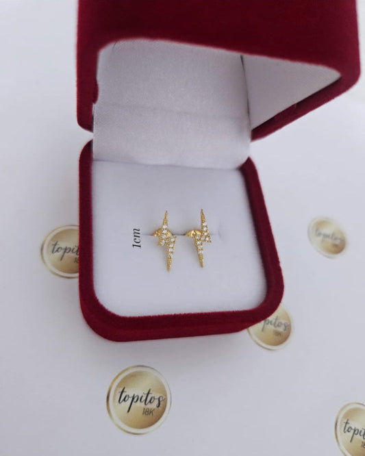 Topos Rayos 1cm zircones