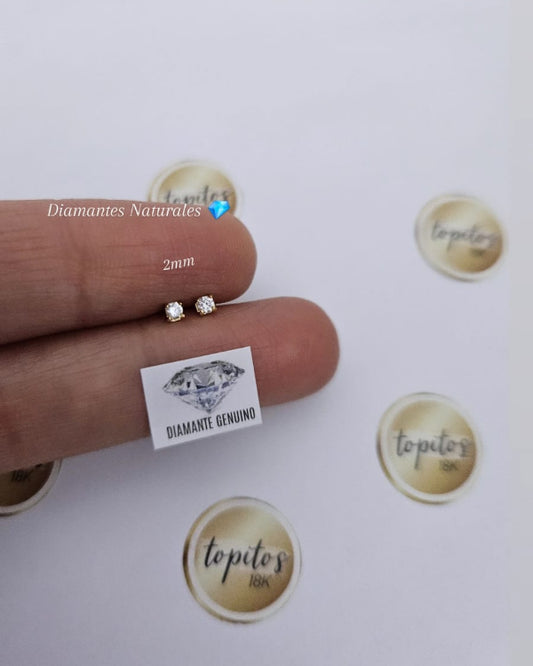 Topos Diamantes Naturales chispas 2mm