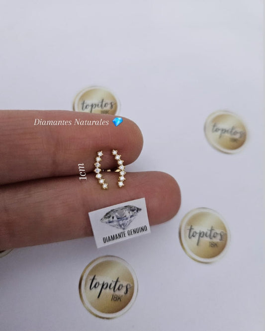 Topos orejeros 1cm Diamantes Naturales