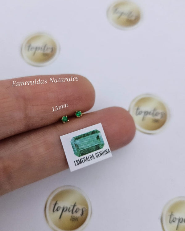 Topos Esmeraldas Naturales 1.5mm