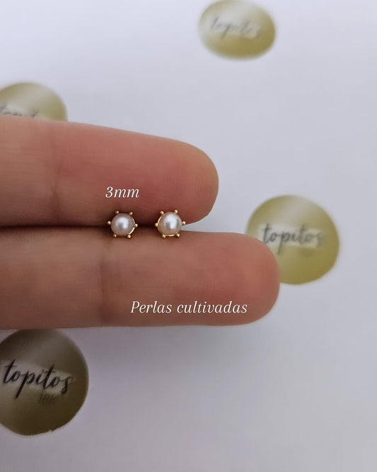 Topos perlas cultivadas 3mm