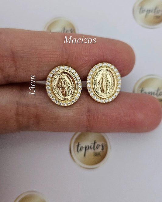 Topos Virgen Milagrosa 1.3cm macizos