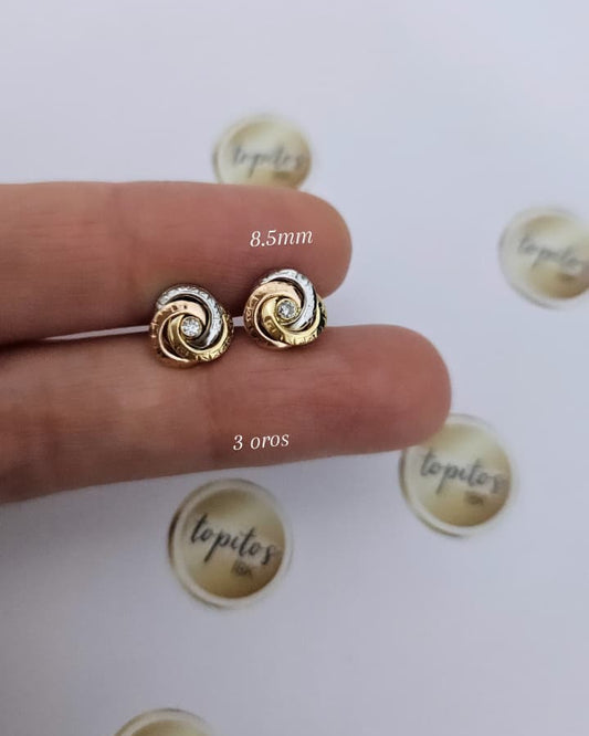 Topos Rosas 3 oros, 8.5mm