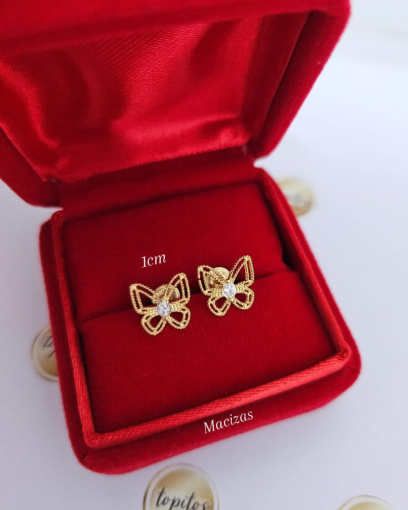 Topos Mariposas 1cm macizas