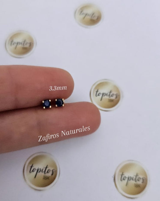 Topos Zafiros Naturales 3.3mm