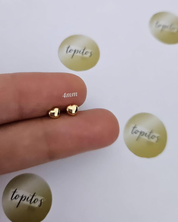 Topos corazones 4mm lisos