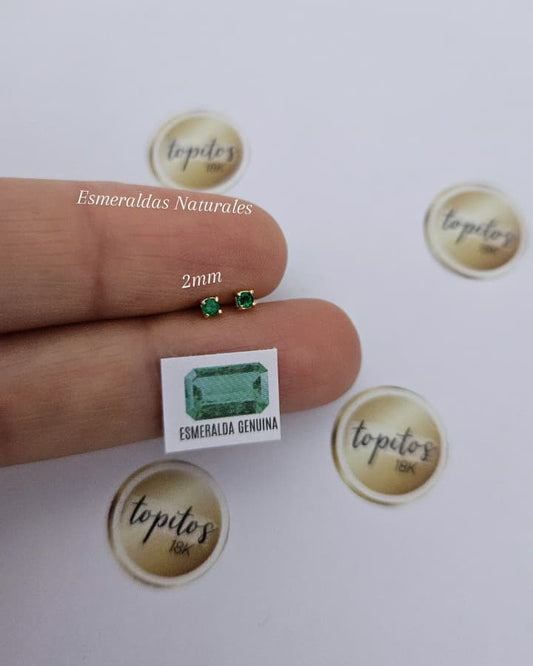 Topos Esmeraldas Naturales 2mm